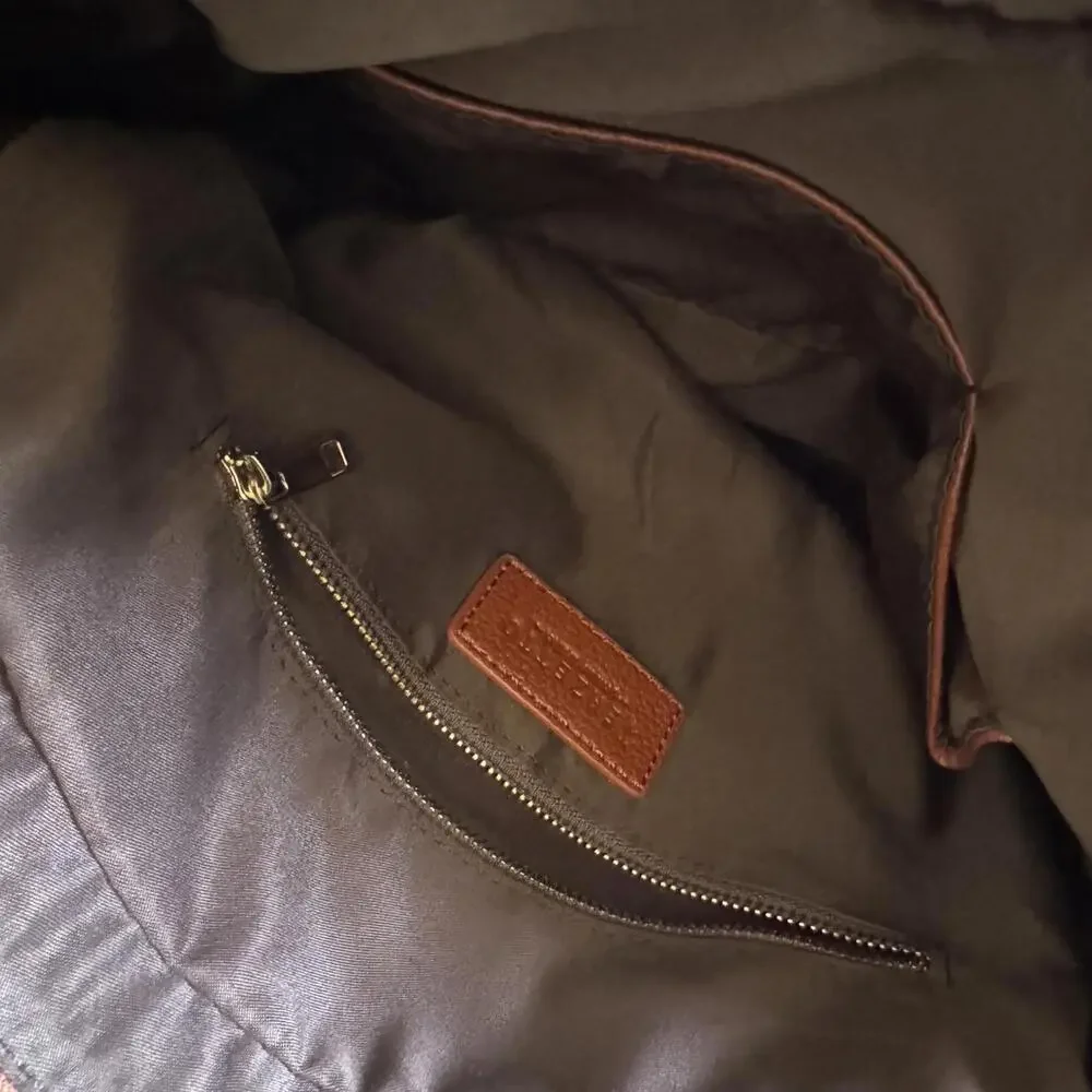 Terzetto Genuine Leather Zipper Satchel Bag, Crossbody Strap,‎ Snakeskin Pattern